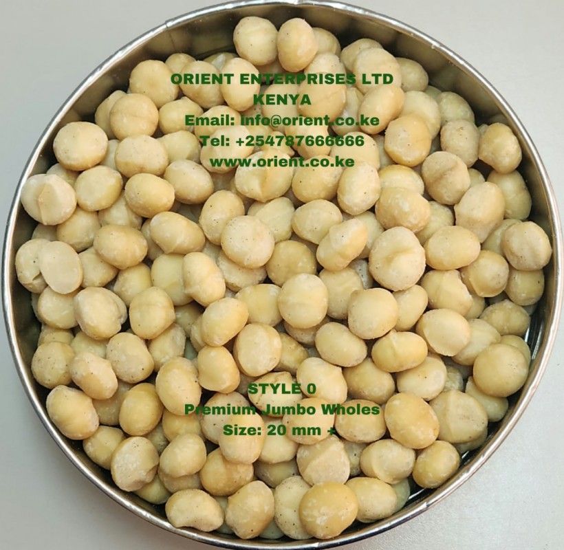 Macadamia Kernel Style 0(Size 20mm) from Kenya